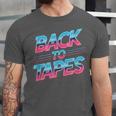 Back To Tapes Retro Cassette Mixtape 80s Nostalgia Unisex Jersey T-Shirt