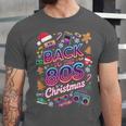 Back To-The 80 s Christmas Retro Cassette Boombox Nostalgia Unisex Jersey T-Shirt