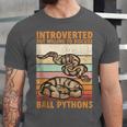 Ball Python Snake Introvert Ball Python Unisex Jersey T-Shirt