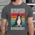 Bernedoodle Dog Introvert Bernedoodle Unisex Jersey T-Shirt