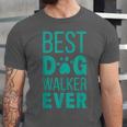 Best Dog Walker Ever Graduation New Shirt Dog Lover Unisex Jersey T-Shirt