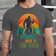 Bigfoot Introvert People Not A Big Fan Retro Sasquatch Unisex Jersey T-Shirt