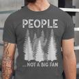 Bigfoot People Not a Big Fan Sasquatch Introvert Unisex Jersey T-Shirt