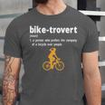 Bike-Trovert Bicycle Humor Definition Introvert Unisex Jersey T-Shirt