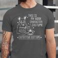 This Is My Book Character Costume Dog Reading a Book Unisex Jersey T-Shirt