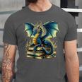Book Lover Reading Fantasy Dragon Unisex Jersey T-Shirt
