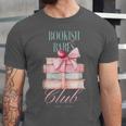 Bookish Babes Club Cute Pink Book Stack With Bow Unisex Jersey T-Shirt