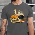 Bookish Cat Lover Cute Reading Squad Books & Kittens Love Unisex Jersey T-Shirt
