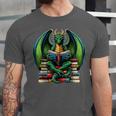 Books Dragon Reading Book Unisex Jersey T-Shirt Books Dragon Reading Book Unisex Jersey T-Shirt
