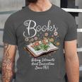 Books That Help Introverts Since 1454 Conversations Unisex Jersey T-Shirt