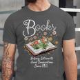 Books That Help Introverts Since 1454 Conversations Unisex Jersey T-Shirt Books That Help Introverts Since 1454 Conversations Unisex Jersey T-Shirt