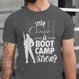 Boot Camp Graduation Military Cousin Support Tee Unisex Jersey T-Shirt