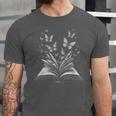 Butterflies And Book Lovers Reading Bookworm Unisex Jersey T-Shirt