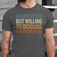 Camera Lover Introverted But Willing To Discuss Photography Unisex Jersey T-Shirt