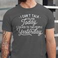 I Can't Talk To You Today Introvert Introverted Antisocial Unisex Jersey T-Shirt