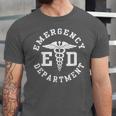 Care Giver RN Emergency Nurse Graduation ED Techs Department Unisex Jersey T-Shirt