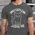 Only Cats Can Judge Me Sarcastic Cat Lover Introverts Unisex Jersey T-Shirt Only Cats Can Judge Me Sarcastic Cat Lover Introverts Unisex Jersey T-Shirt