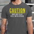 Caution Does Not Play Well With Others Introvert Unisex Jersey T-Shirt Caution Does Not Play Well With Others Introvert Unisex Jersey T-Shirt