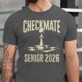 Checkmate Senior 2026 Chess Piece Class Of 2026 Graduation Unisex Jersey T-Shirt
