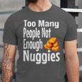 Chicken Nugget Saying Introvert Nuggie Foodie Food Unisex Jersey T-Shirt Chicken Nugget Saying Introvert Nuggie Foodie Food Unisex Jersey T-Shirt