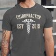 Chiropractor Est 2019 Graduate Chiro Graduation Art Print Unisex Jersey T-Shirt