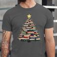 Christmas Tree Books Book Reading Bookworm Unisex Jersey T-Shirt