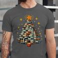 Christmas Tree Books Unisex Jersey T-Shirt