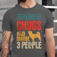Chug Dog Retro Vintage Pughuahua Owner Fur Parent Introvert Unisex Jersey T-Shirt Chug Dog Retro Vintage Pughuahua Owner Fur Parent Introvert Unisex Jersey T-Shirt