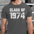 Class Of 1974 High School College Graduation Reunion Unisex Jersey T-Shirt