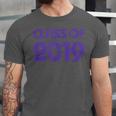 Class Of 2019 High School Graduation Purple Senior Unisex Jersey T-Shirt