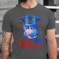 Class Of 2021 Graduate Kawaii Anime Girl School Graduation Unisex Jersey T-Shirt