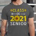 Class Of 2021 Senior Graduation Sunflower Unisex Jersey T-Shirt