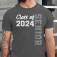 Class Of 2024 Senior 24 Shirt High School Graduation Party Unisex Jersey T-Shirt