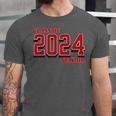 Class Of 2024 Senior Back To School Vintage Graduation Tee Unisex Jersey T-Shirt