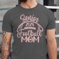 Class Of 2024 Senior Football Graduation Mom Unisex Jersey T-Shirt
