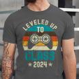 Class Of 2024 Senior Graduation Leveled Up Gamer Class 2024 Unisex Jersey T-Shirt