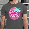 Class Of 2024 Senior Pink Retro Classic Girl Grad Graduation Unisex Jersey T-Shirt
