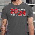 Class Of 2024 Senior Year Boys Girls School Graduation Unisex Jersey T-Shirt