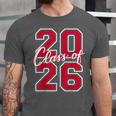 Class Of 2026 Graduation Red With Varsity Letters Unisex Jersey T-Shirt