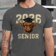 Class Of 2026 Highland Cow Senior Graduation School Pride Unisex Jersey T-Shirt