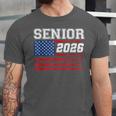 Class Of 2026 Senior Back To School American Flag Graduation Unisex Jersey T-Shirt