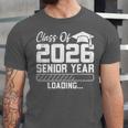 Class Of 2026 Senior Year Loading Countdown Graduation Unisex Jersey T-Shirt
