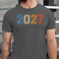 Class Of 2027 Graduate Shirts For Men Women Graduation Retro Unisex Jersey T-Shirt