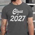 Class Of 2027 Graduation School Spirit Her Senior Class Unisex Jersey T-Shirt