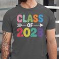 Class Of 2028 Colorful Graduation Unisex Jersey T-Shirt