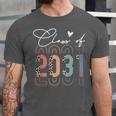 Class Of 2031 School College Retro Graduation Vintage Grad Unisex Jersey T-Shirt