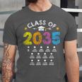 Class Of 2035 Grow With Me Checklist Graduation Unisex Jersey T-Shirt