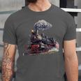 Classic Steam Train Enthusiasts Nostalgia For Train Lovers Unisex Jersey T-Shirt