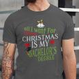 College Student Christmas Bachelors Degree Graduation Unisex Jersey T-Shirt