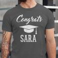 Congrats Sara College High School Graduation Unisex Jersey T-Shirt